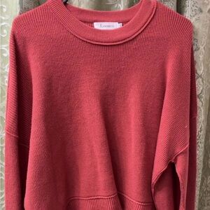 Amazon Women's Rich Red Cowl Neck Sweater